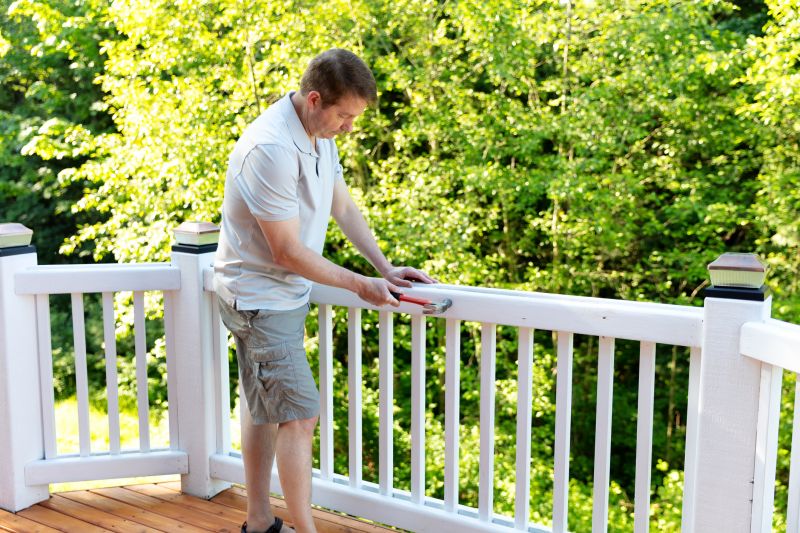 Wood Stair Railing Repair in Olathe, KS